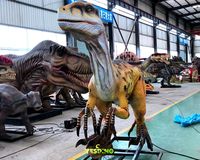 Raptor animatronique grandeur nature 5m, modèle de dinosaure réaliste en silicone, dinosaures en caoutchouc pour exposition en centre commercial