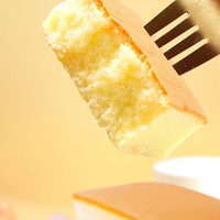 Gâteau éponge artisanal 120g, gâteau carré, dessert halal, pain, collation, vente en gros d'usine