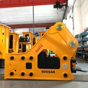 SOOSAN SB81A MARTILLO HIDRÁULICO DE TIPO LATERAL ADECUADO PARA ACCESORIOS DE EXCAVADORA DE GRAN ESCALA CON REPUESTOS CINCES MANGUERAS ETC - Product Image 5
