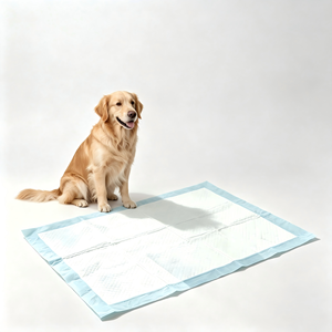 Tapis de propreté pour chiots et animaux domestiques, super absorbants, écologiques, biodégradables, en bois, jetables, imperméables, à séchage rapide et anti-fuites - Product Image 1