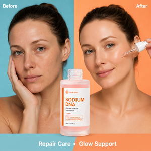Suero Reparador Reafirmante ODM OEM, Apoya la Regeneración de la Piel, Rellena la Piel Deshidratada, Refina la Textura Irregular, Suero de Péptidos PDRN de Salmón - Product Image 2