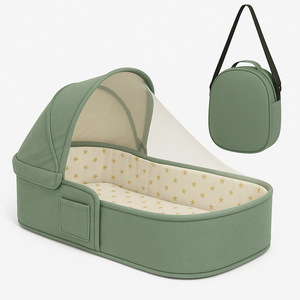 Katlanabilir bebek yatağı & bebek bezi çantası | Cibinlik & gölgelik su geçirmez Oxford kumaş ile taşınabilir seyahat bassfabric - Product Image 1