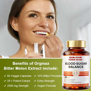 OEM/ODM suppléments organiques naturels à base de plantes capsules d'extrait de gourde amère 60 comptes <span class=keywords><strong>glucose</strong></span> sanguin accélérer le soutien - Product Image 2