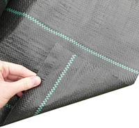 Tapis de contrôle des mauvaises herbes agricoles en Pp noir, 85 g/m², couverture de sol en Pp, tapis de mauvaises herbes en rouleau pour serre de jardin