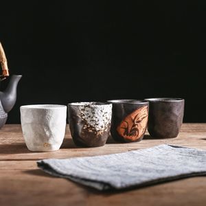 XUANHUI stile giapponese Japandi Design ceramica <span class=keywords><strong>porcellana</strong></span> <span class=keywords><strong>da</strong></span> tè per caffè e Matcha Vintage Homestay tazza di specialità 150ml di capacità - Product Image 1