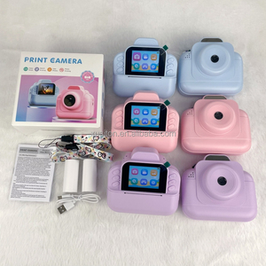 S9 Portable dessin animé jouet enfants enfant numérique appareil photo instantané impression 3 rouleaux de papier 200DPl 2.4 "double caméra Mini imprimante caméra - Product Image 2