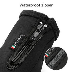 GOLOVEJOY DB03 <span class=keywords><strong>Guanti</strong></span> Invernali Personalizzabili da Esterno con Cerniera, Dita Intere, <span class=keywords><strong>Impermeabili</strong></span>, Touch Screen per <span class=keywords><strong>Moto</strong></span>, Ciclismo e Sci - Product Image 5