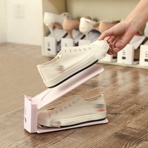 Wholesale New Adjustable <b>Shoe</b> Rack Double Layer <b>Space</b> <b>Saving</b> Organizer Solid Color <b>Shoes</b> Stand Closet Organization - Product Image 6