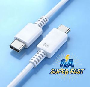 สายชาร์จ8A ความเร็วสูงสายชาร์จสำหรับซัมซุง S20/S22/S23 NOTE10/20แบบ Dual <span class=keywords><strong>Type</strong></span> <span class=keywords><strong>C</strong></span> สายข้อมูล45W/65W - Product Image 1