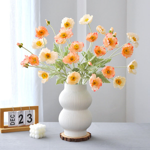 Fleurs artificielles de pavot Yoshinobu, fleurs en soie, branche unique, décoration intérieure, accessoires de mariage, décoration de Pâques - Product Image 1