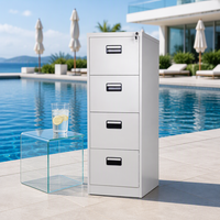 Armoire de classement verticale en métal à 2 ou 4 tiroirs, rangement de bureau durable, armoire à dossiers latérale, design personnalisé