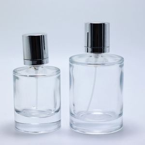 Wholesale 30ml50ml100ml Round Clear Glass <b>Perfume</b> <b>Bottle</b> with Silver Cap - Product Image 2