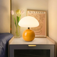 Lampe de table USB en céramique de poterie italienne moderne avec 3 températures de couleur et 9 niveaux d'intensité variable pour bureau de chambre à coucher