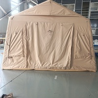 17.28 ㎡   Tente de camping gonflable, imperméable, en PVC, cabane pneumatique, abri de glamping, installation rapide, 6-8 personnes, extérieur, famille
