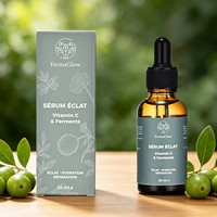 Sérum Visage Éclaircissant, Hydratant, Réparateur et Antioxydant à la Vitamine C, Glutathion et Centella, à base de Prune de Kakadu Fermentée