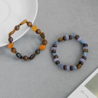 Bracelet tendance en laiton avec perles de bois de santal, style minimaliste chinois, perles de méditation zen, pour femme, usage quotidien décontracté