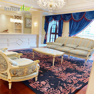 Thảm Phòng Khách 200X300 Handmade Len Phương Đông Và Lụa Phòng Ngủ Thảm Tường Phòng Đỏ Để Tường Thảm Lớn Cho Phòng Khách 12x12 - Product Image 6