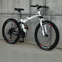 Vélo de Montagne Pliant Léger 26" en Gros, Cadre en Acier OEM, 21/24/27 Vitesses, pour Adulte