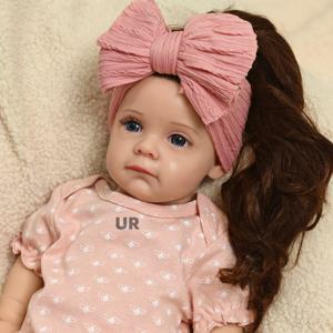 Esclusivo Bambola Reborn in Silicone da 50CM, Bambina con Capelli Lunghi, Occhi Aperti con Ciglia, Pelle Morbida per Supporto Emotivo - Product Image 5