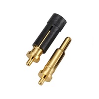Connecteur de charge de type DIP, à broches Pogo, étanche à la poussière et à l'eau, à longue durée de vie, avec embout à ressort, à angle droit, droit, pour montage SMT