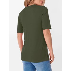Camiseta Básica para Mujer FOXA, Manga Corta, Cuello Redondo, 100% Algodón Jersey, Transpirable, Informal, para Primavera/Verano - Product Image 5
