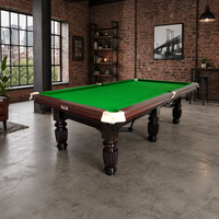 Table de billard chinoise Naipni Factory avec plateau en marbre et coussin en bois