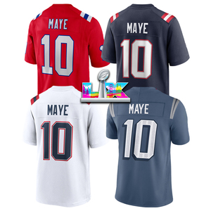 Camisetas de Fútbol Americano Super LX New England Drake Maye 2026, TreVeyon Henderson, Stefon Diggs, Christian Gonzalez, Cosidas, Tallas S-3XL - Product Image 1