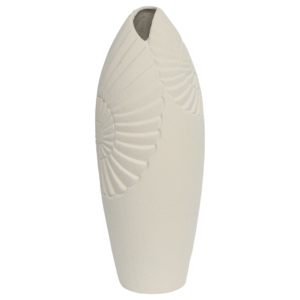 Elegante Vaso Ovale in Ceramica con Design a Spirale per Arredamento Soggiorno, Vaso per Fiori in Stile Costiero per Casa, Camera da Letto, Ufficio, Tavolo - Product Image 3