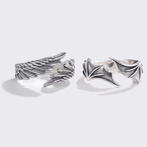 Anillo Retro con Alas de Demonio para Hombre y Mujer, Estilo Punk Gótico, Anillo Abierto Hecho a Mano, Accesorios de Joyería Unisex - Product Image 1
