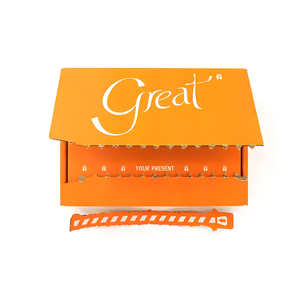 Boîtes d'emballage en carton ondulé <span class=keywords><strong>orange</strong></span> personnalisées avec fermeture éclair pour l'expédition de produits cosmétiques, de soins de la peau, de maquillage et d'aliments - Product Image 1