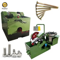 Ligne de production complète de vis avec four de trempe, machine automatique à grande vitesse pour la fabrication de vis en fil d'acier