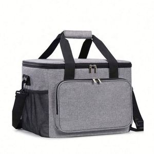 Professional Custom Cooler Bag Insulated Thermal Bag Reusable Collapsible Zipper Cooler Lunch Bag With Strap - Product Image 1