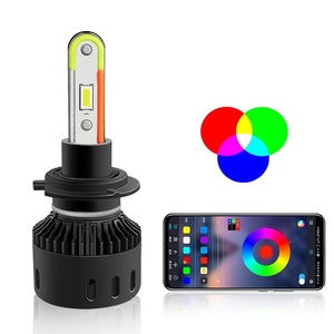 ไฟวงแหวนแองเจิลอายสำหรับรถยนต์ ใช้ไฟ DC 12V-24V หลอดไฟ LED 6000k พร้อมไฟ RGB สีสัน - Product Image 1