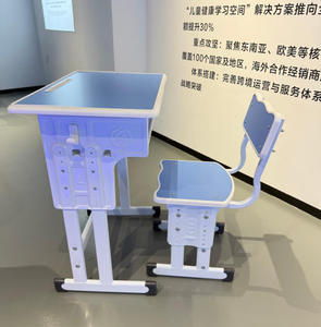 공장 직영 어린이 학습 책상 및 의자 세트 높이 조절 가능 학교 교실 가구 OEM 맞춤 제작 가능 - Product Image 6