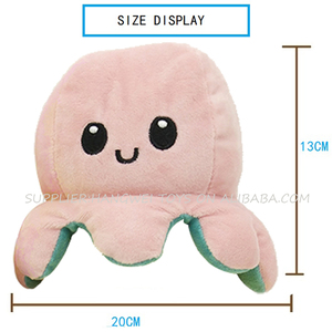 Promozione all'ingrosso: Peluche Polpo Reversibile, Giocattolo di Peluche Polpo Emozionale che Cambia Espressione, Giocattolo Polpo Reversibile Arrabbiato - Product Image 4