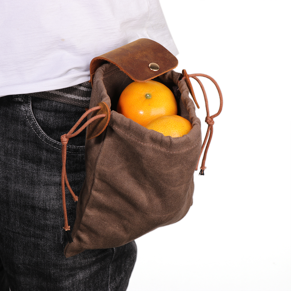 Уличная сумка для хранения, карманный холщовый мешок для курения цветов, многоцелевой садовый мешок для сбора фруктов