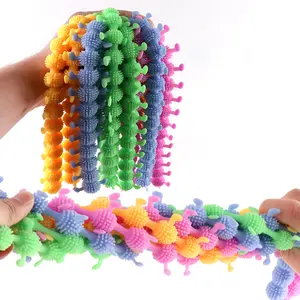 Caterpillars brinquedo sensorial para alívio do estresse, elástico, minhoca, terapia de confiança, anti ansiedade, calma e relaxamento, conjunto para adolescentes