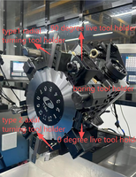 Centre d'usinage CNC robuste 3 axes à haute rigidité avec boîtier de guidage, grand alésage d'axe, 130 mm, TCK63Y-1000, tourelle motorisée
