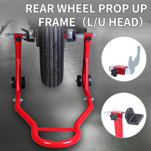 Support de réparation universel pliable pour moto, pour levage et stockage de la roue arrière, avec glissières de repositionnement et cadre de levage - Product Image 5