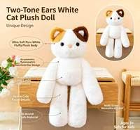 Jouets animaux personnalisés, poupées en peluche à longs membres, chat, panda, panda roux, ours, cochon, lapin, vache, cadeau pour petite amie, vente en gros personnalisée