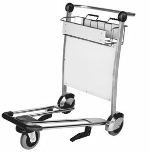 Commercial Grade Foldable Airport Trolley with Seat 250kg Capacity and Advertising Board Space - Product Image 6