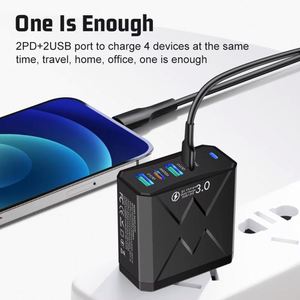 2026 Hot Sale 100W Dual USB Type C PD25W QC3.0 Fast Charging <b>Power</b> <b>Adapter</b> Super Fast Charger Multi-port <b>Power</b> for Smartphone - Product Image 3