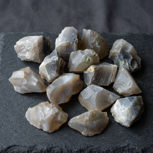 Ágata Gris Rayada Pulida, Piedra Preciosa para Feng Shui, Decoración del Hogar, Amor, Cristales Curativos de Reiki Tallados y Grabados en Bruto - Product Image 3