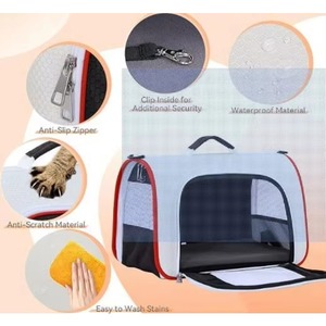 Muestra gratuita de artículos para perros, mochila transportadora de mascotas transpirable, duradera, de alta calidad y con espacio visible para animales pequeños - Product Image 3