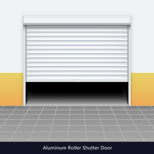 Điện Nhôm Con Lăn Màn Trập Cửa Nhà Để Xe Trên Cao Cuộn Lên Cổng Với CE Chứng Nhận - Product Image 2