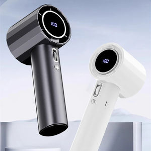 Mini ventilador Turbo portátil de mano con lectura de pantalla un regalo <span class=keywords><strong>para</strong></span> niños <span class=keywords><strong>novia</strong></span> ventilador recargable USB uso al aire libre - Product Image 1