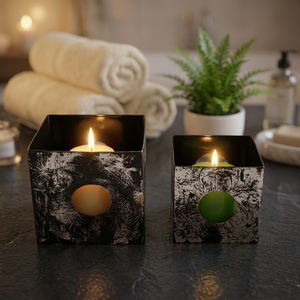 Ensemble de 2 supports à bougies en fer - Product Image 3