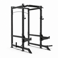 Máquina Smith EM938SW-A Blanca de Acero de Precisión con Doble Contrapeso de 300 lb y Cable Crossover, Rack Todo en Uno