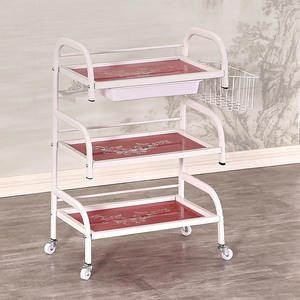 Multifunctionele Tattoo Haar En Beauty <span class=keywords><strong>Trolley</strong></span> Drielaagse Glazen Plank Schoonheidssalon Tools <span class=keywords><strong>Trolley</strong></span> - Product Image 3