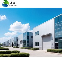 Estructura de Acero Prefabricada Moderna Resistente a Sismos para Instalaciones Industriales de Fabricación de Componentes Pesados